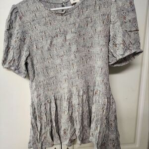 Ruched Bohm short sleeve Bohm top.